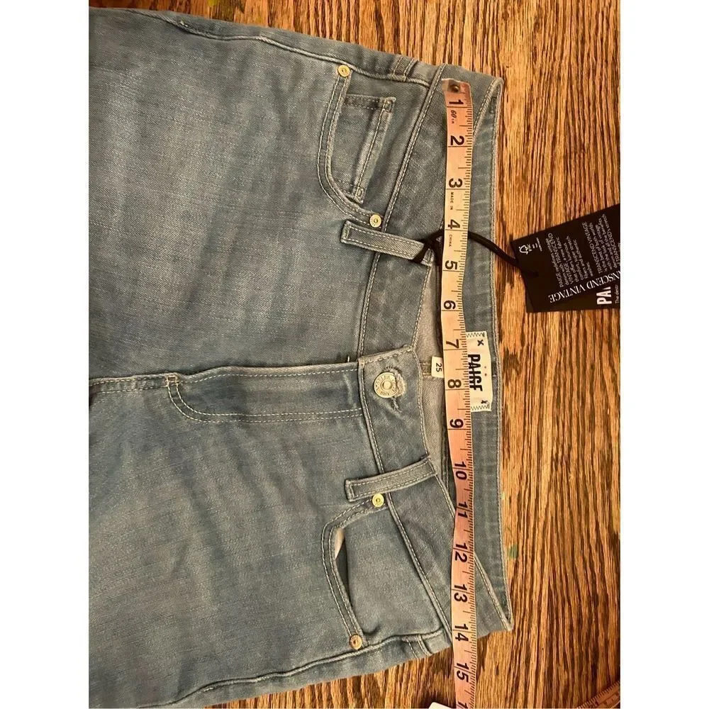 Anthropologie Paige Brigitte Mid-Rise Boyfriend Jeans size 25